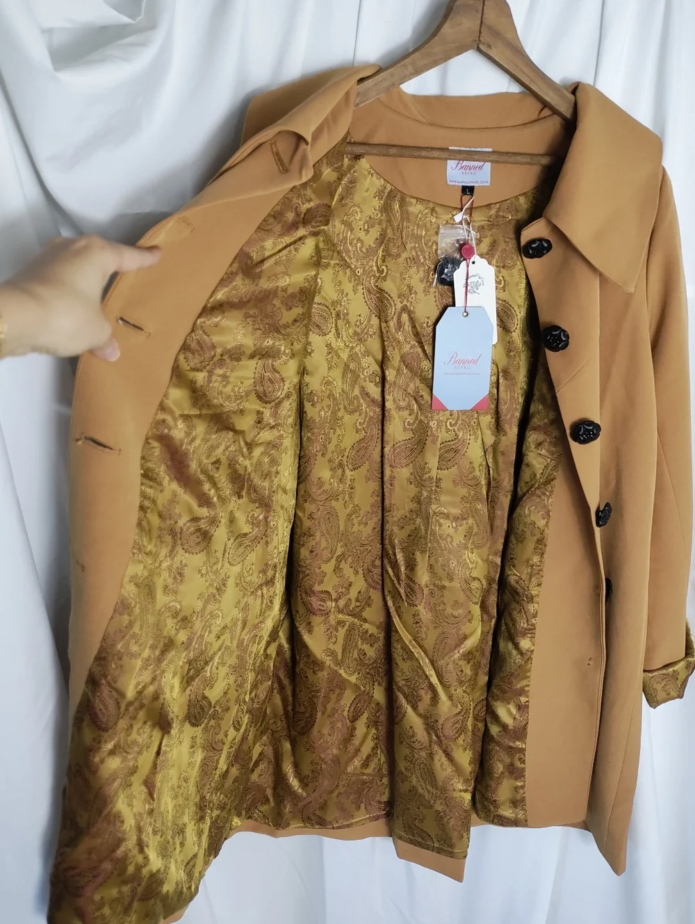 Banned Retro Swing Jacket 1960's Size Large - Picture 6 of 6